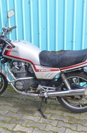 Honda CB 450 N Teileträger silber