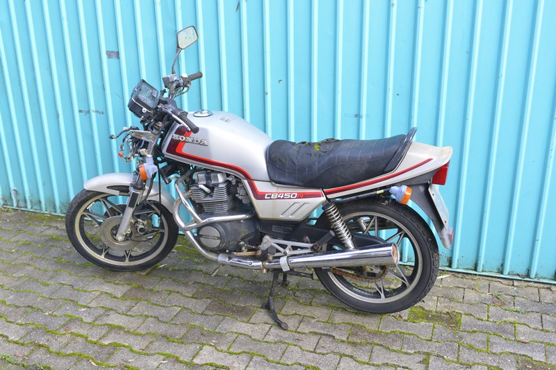 Honda CB 450 N Teileträger silber